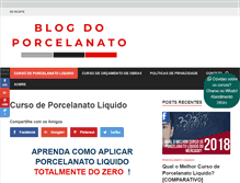 Tablet Screenshot of blogdoporcelanato.com.br